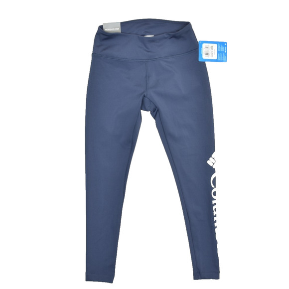 NEW Columbia New Beadle Logo Legging Women's Size XS Regular NWT Blue - Picture 1 of 8